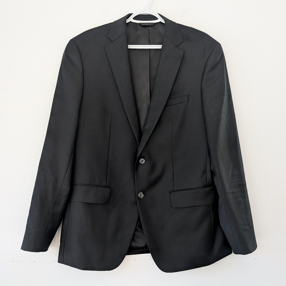 Orvieto Men's Classic Black Blazer Sport Coat (42R)